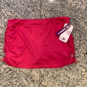 Soffee Ruched Hot Pink Skort